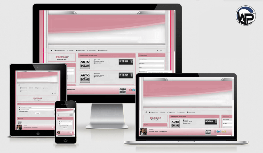 Business Style 0008 - Farbstimmung Rosa