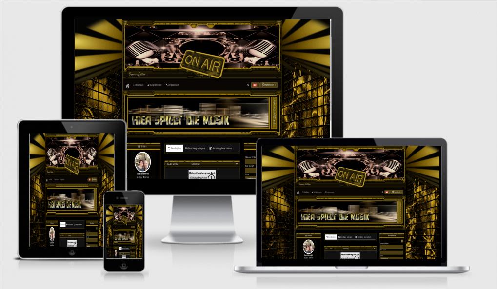 Musik Template Brewers Gold - CMS Portal Mobile