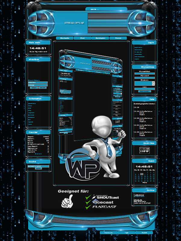 W-P Blue Matrix, SiFi-Template für das CMS Portal V2