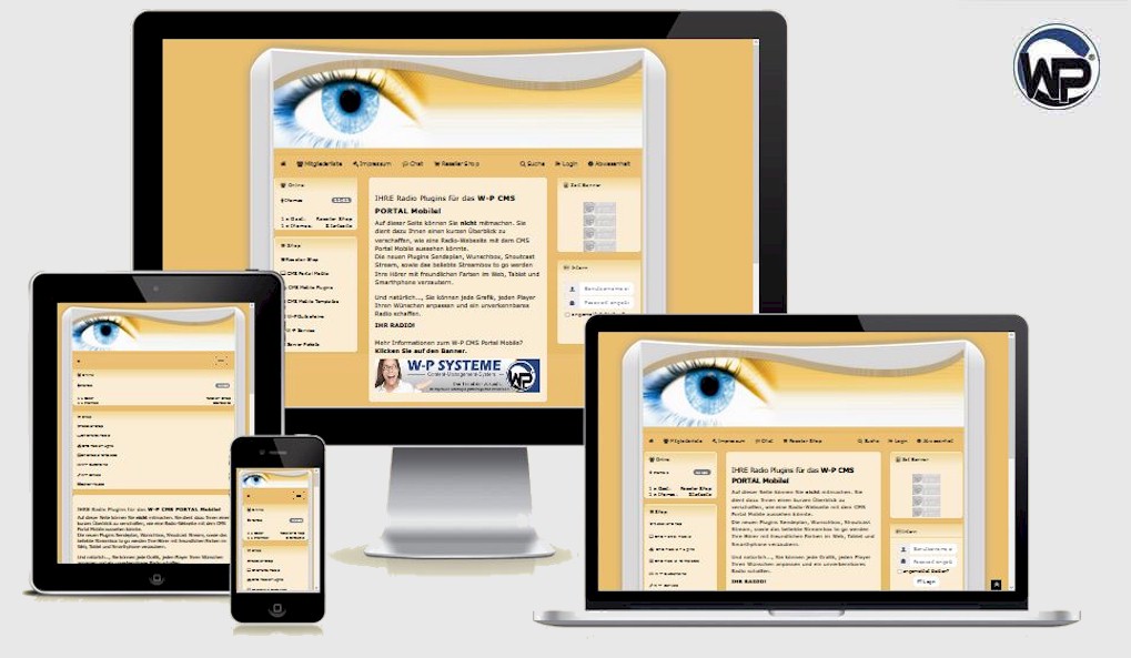 Business Blue Eye - CMS Portal Mobile